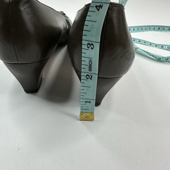 Salvatore Ferragamo Women’s Brown Canora Designer‎ Leather Pump US 7.5 B - Picture 14 of 16